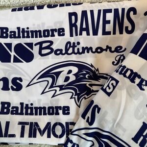 Baltimore Ravens‎ NFL Football Team Logo Print Twin Size Sheet Set